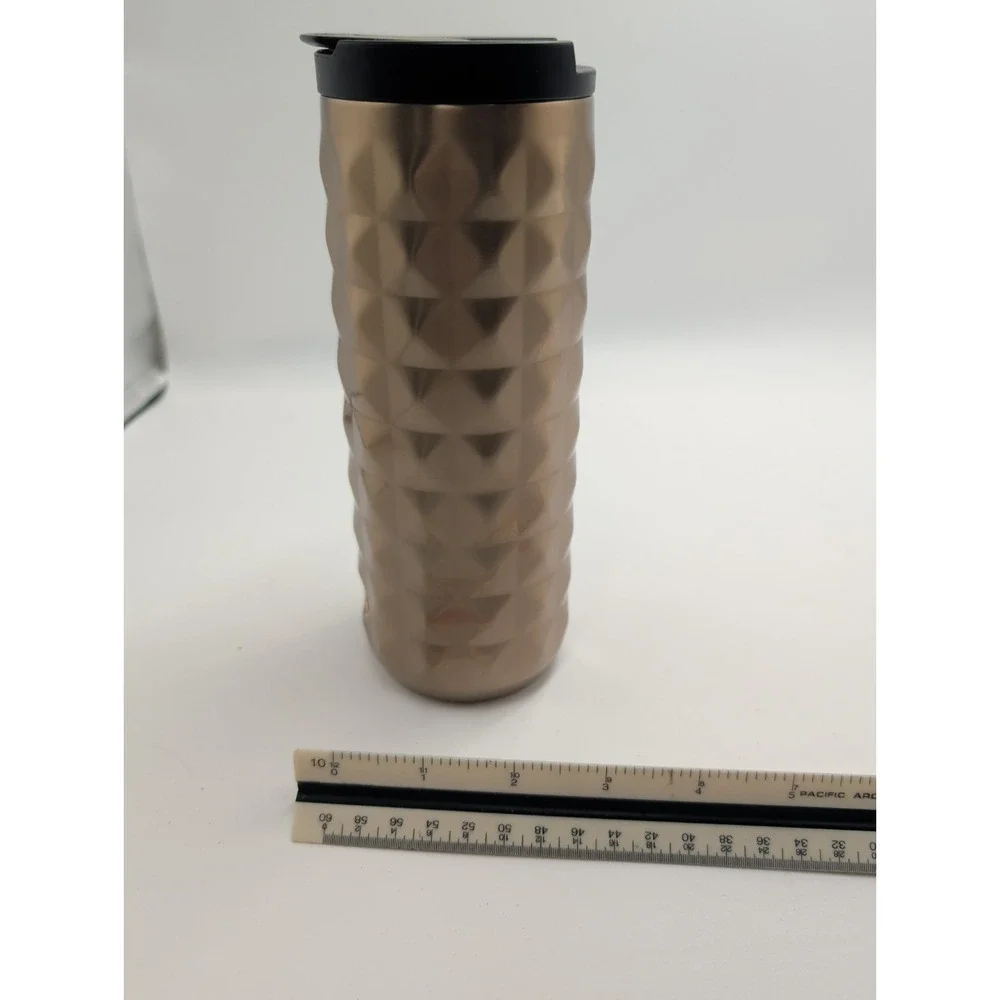 Starbucks 2018 Quilted Brushed Stainless Steel Tumbler 16 Oz